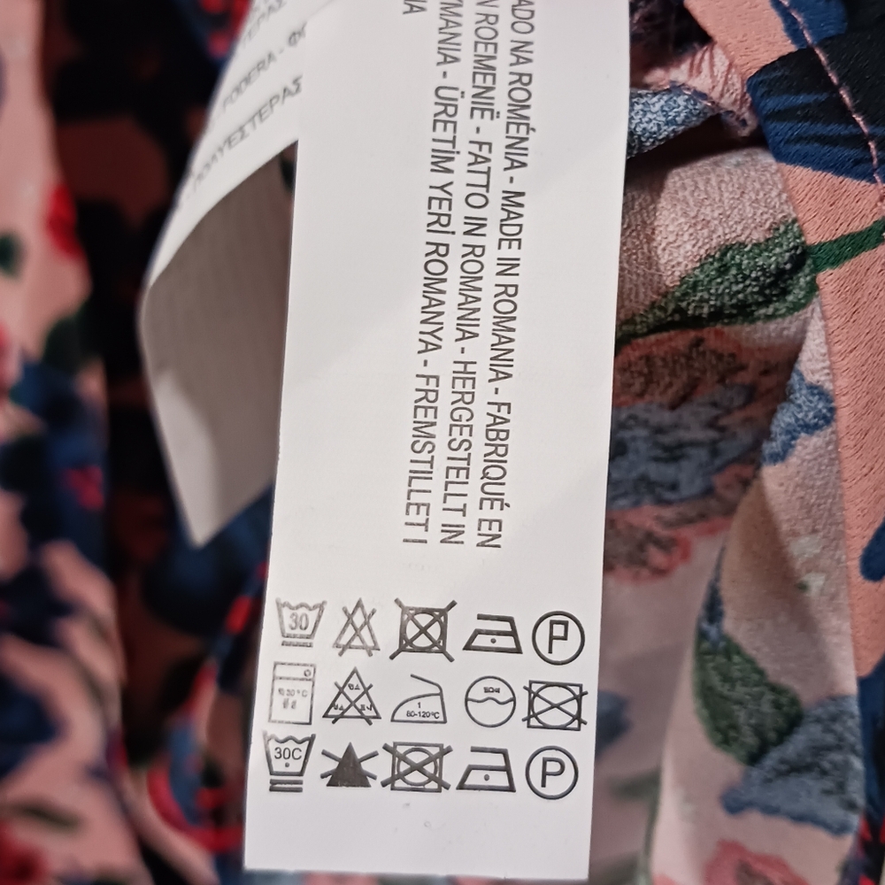 ZARA Trafaluc Wrap Floral Midi Dress Long Sleeve - Picture 12 of 12